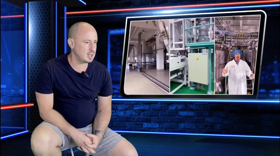 Drew Campbell, CEO of NiHTEK, discussing the launch of sustainable protein solutions